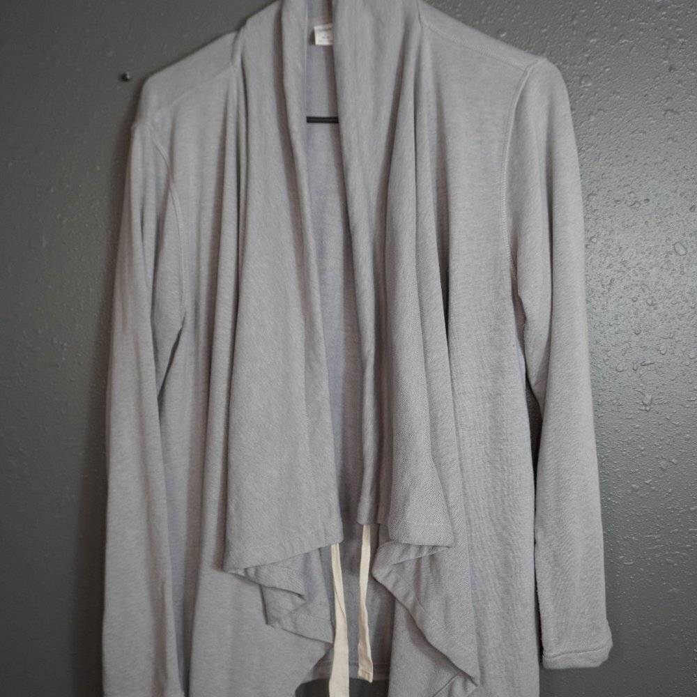 Old Navy Active Women Light Grey Athletic Cardigan Sweater Size Large Petite